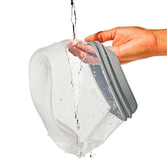 Silicone Reusable Bag Stand-Up Quart (32 oz) - Light Grey