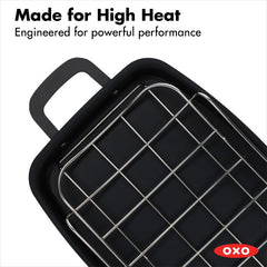 Carbon Steel Obsidian Series Roaster with Rack