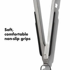 Grilling Tongs with Built-In Bottle Opener
