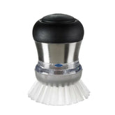 SteeL Soap Dispensing Palm Brush