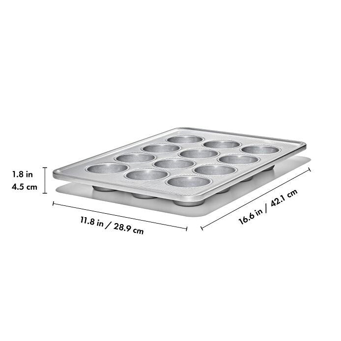Non-Stick Pro Clear Coated 12 Cup Muffin Pan