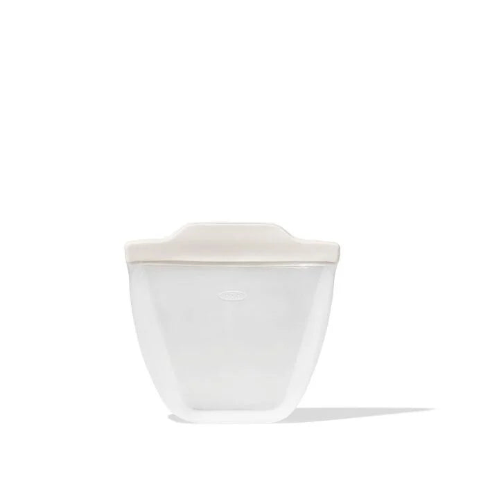Silicone Reusable Bag - Stand-Up Cup (8 oz) - Oat